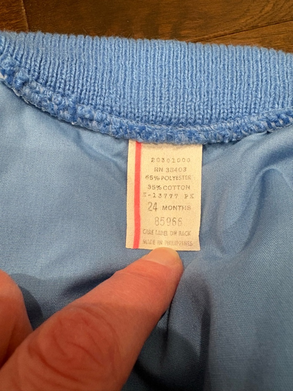Vintage Kids R Us Penguin Vest 24M Blue Puffer Snap Knit Trim 80s 90s EUC - Picture 3 of 8